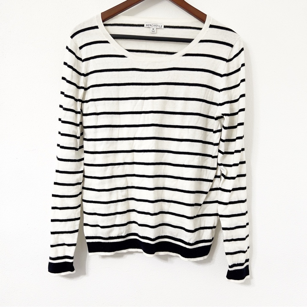 J.Crew Mercantile Striped Lightweight Sweater Medium